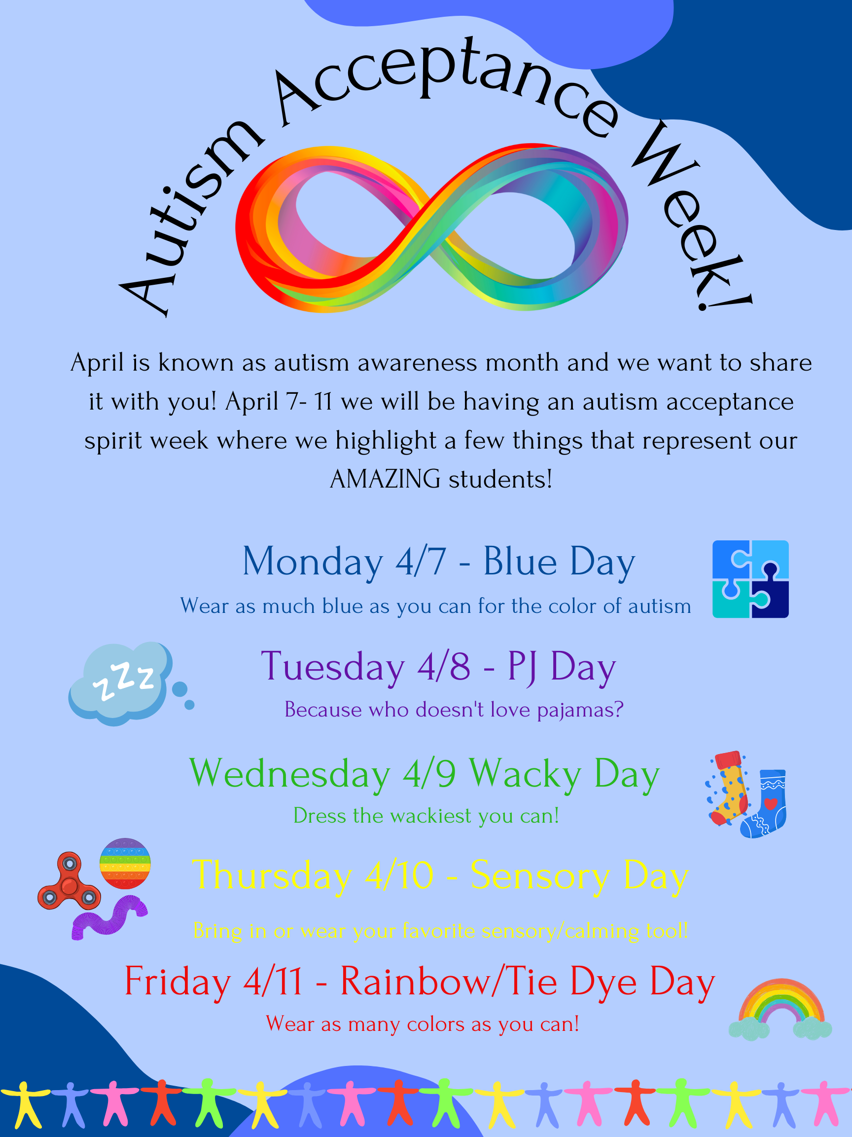 autism acceptance week flyer