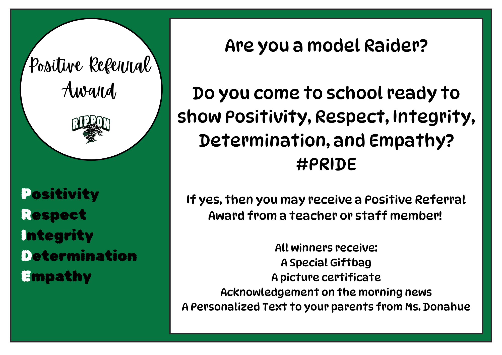 positive referral advertisement